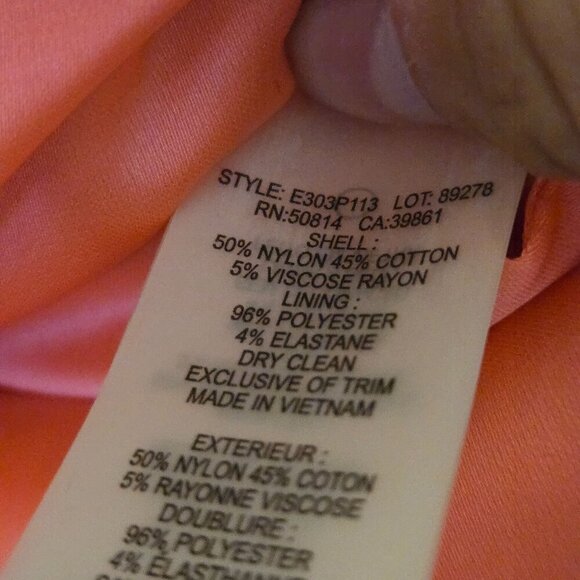 Elie Tahari Designer Pink Tweed Blazer Fully Lined Spring Summer Size 6 - Picture 7 of 7